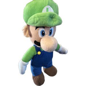 Nintendo Super Mario Bros LUIGI 16”Tall Stuffed Plush Soft Backpack Bag‎ 2013
